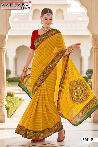 Suhani Vol 3 Vallabhi Prints Weightless Sarees Wholesaler India