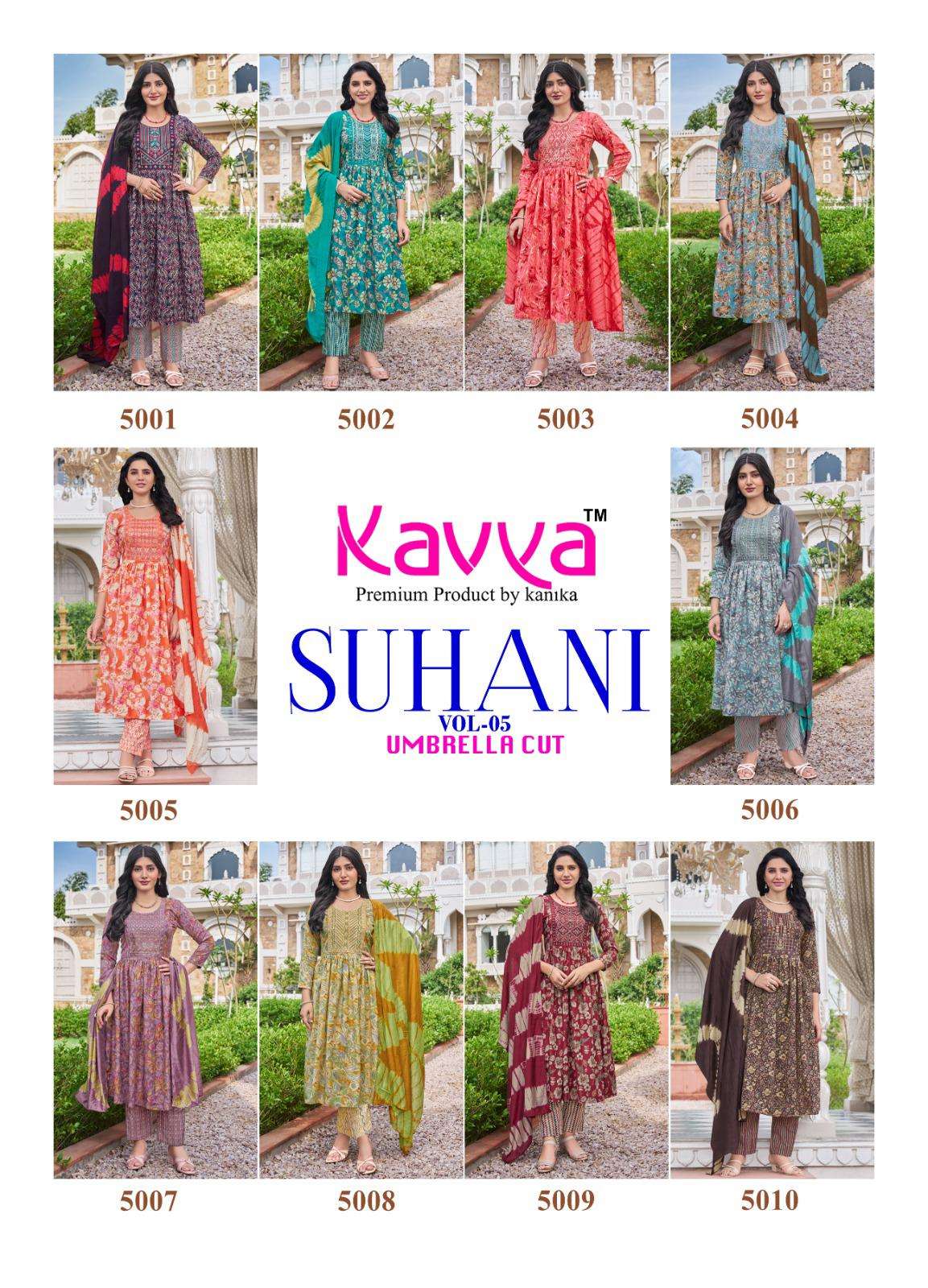 Suhani Vol 5 Kavya Readymade Pant Style Suits Wholesale Price