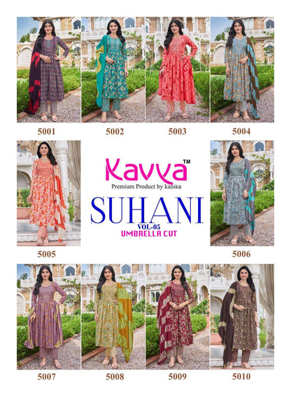 Suhani Vol 5 Kavya Readymade Pant Style Suits Wholesale Price