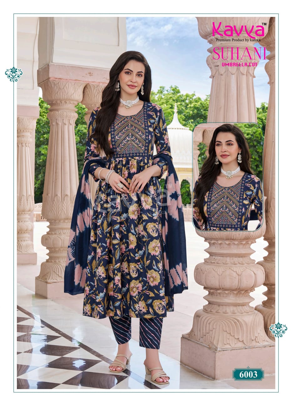 Suhani Vol 6 Kavya Viscose Readymade Pant Style Suits Wholesale Price