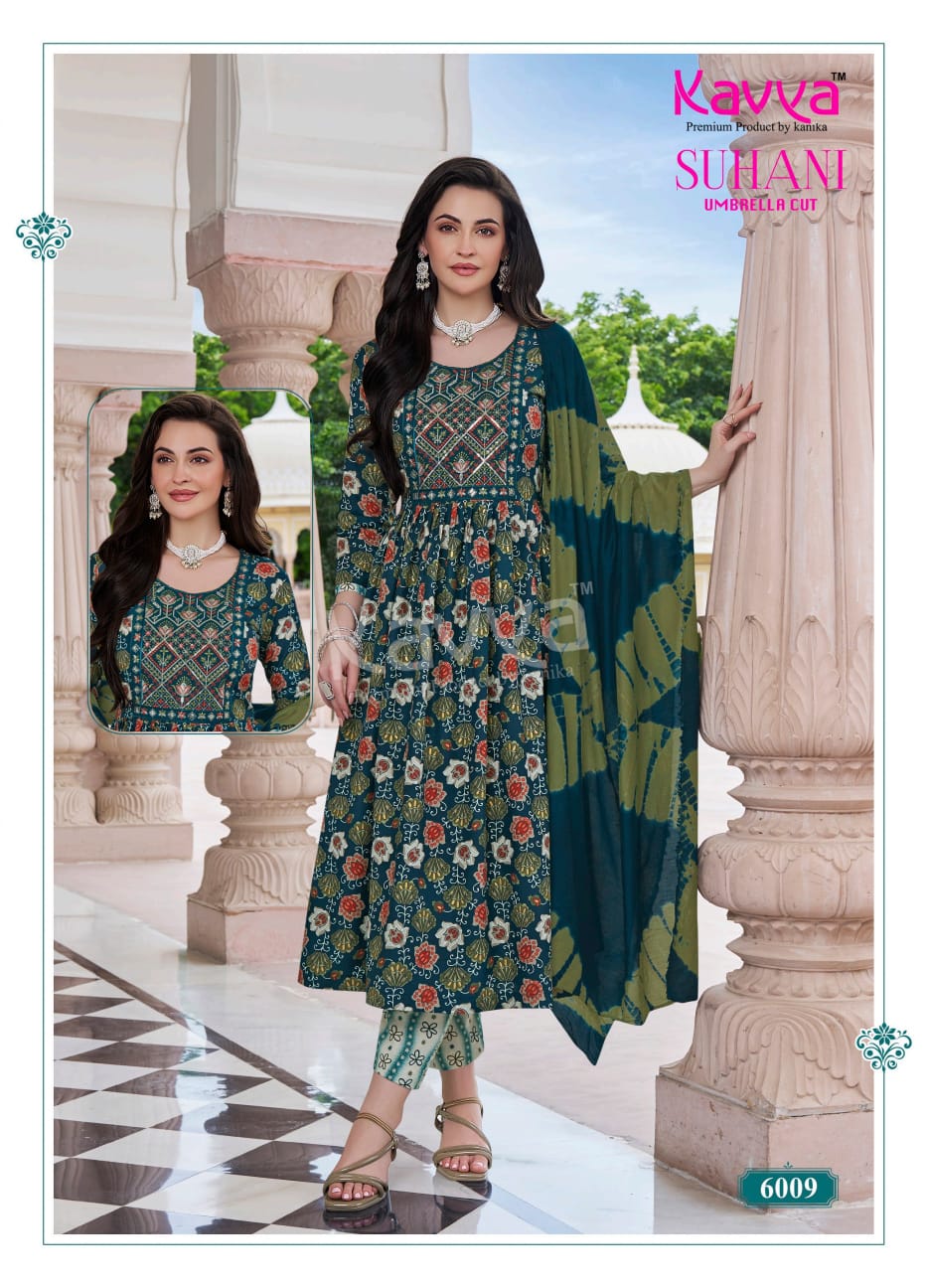 Suhani Vol 6 Kavya Viscose Readymade Pant Style Suits Wholesale Price