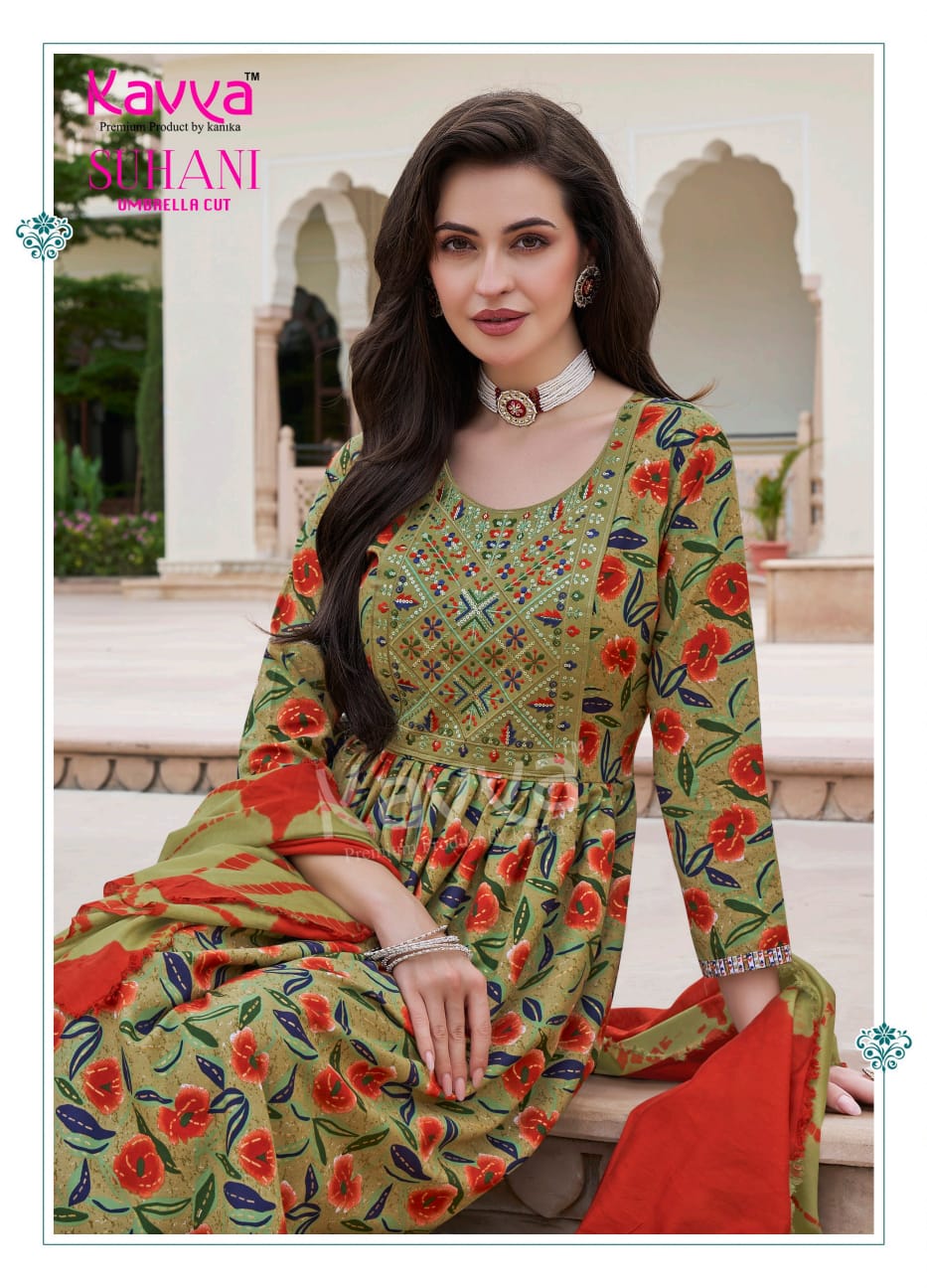 Suhani Vol 6 Kavya Viscose Readymade Pant Style Suits Wholesale Price