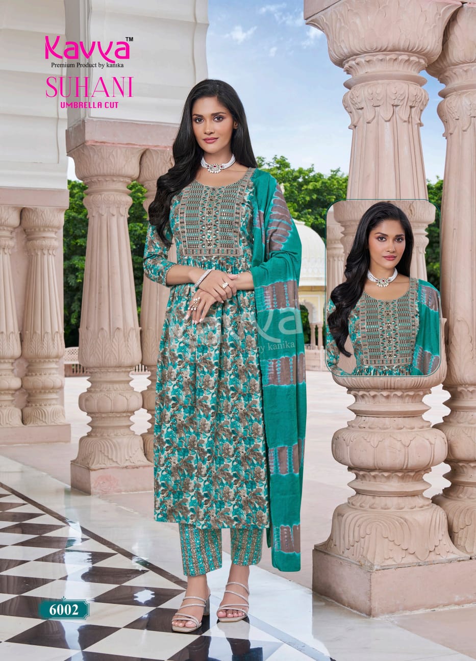Suhani Vol 6 Kavya Viscose Readymade Pant Style Suits Wholesale Price