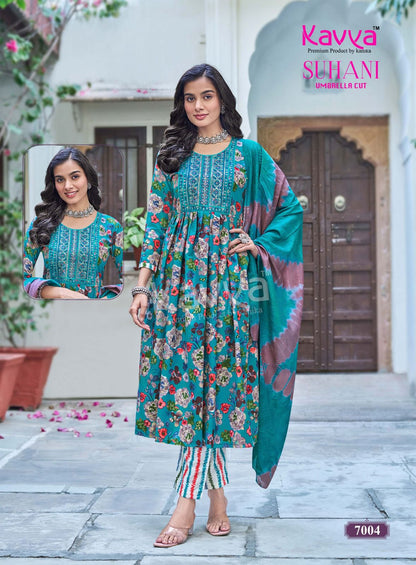 Suhani Vol 7 Kavya Viscose Readymade Pant Style Suits Supplier Ahmedabad