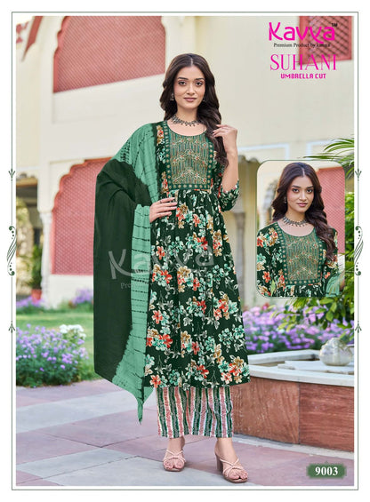 Suhani Vol 9 Kavya Viscose Readymade Pant Style Suits Exporter Ahmedabad