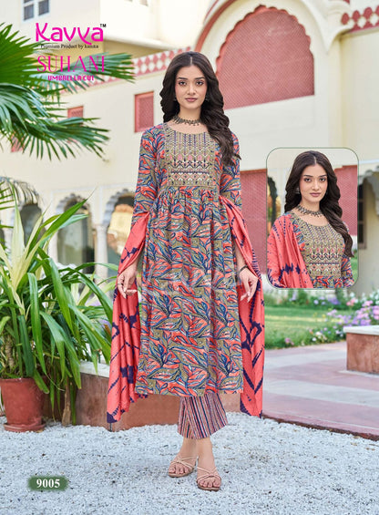 Suhani Vol 9 Kavya Viscose Readymade Pant Style Suits Exporter Ahmedabad