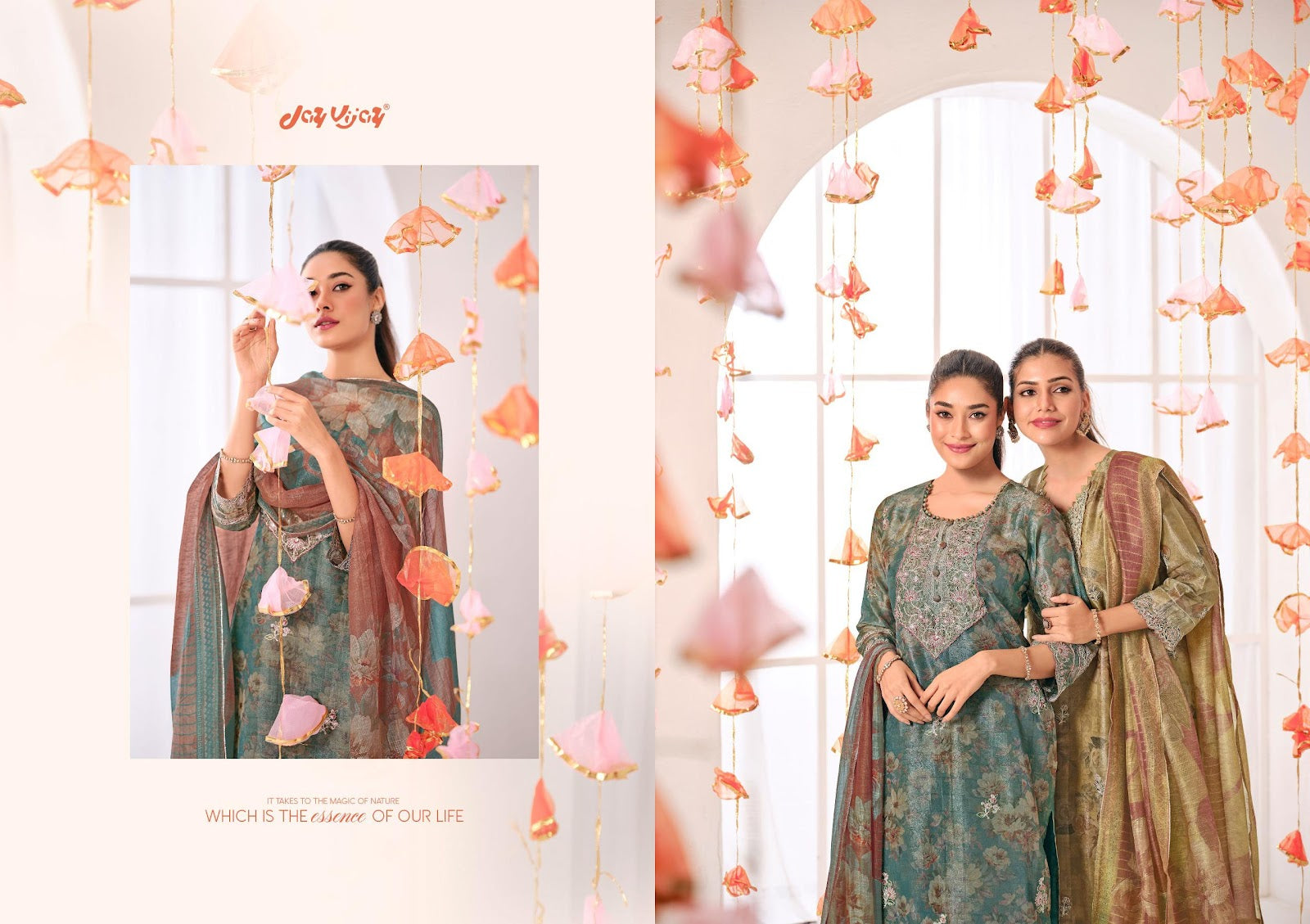 Suhara Jay Vijay Shimmer Pant Style Suits Exporter Gujarat
