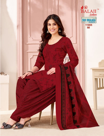 Sui Dhaaga Vol 11 Balaji Mix Cotton Cotton Dress Material Supplier India