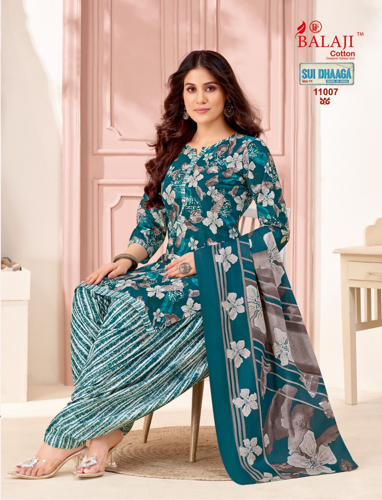 Sui Dhaaga Vol 11 Balaji Mix Cotton Cotton Dress Material Supplier India