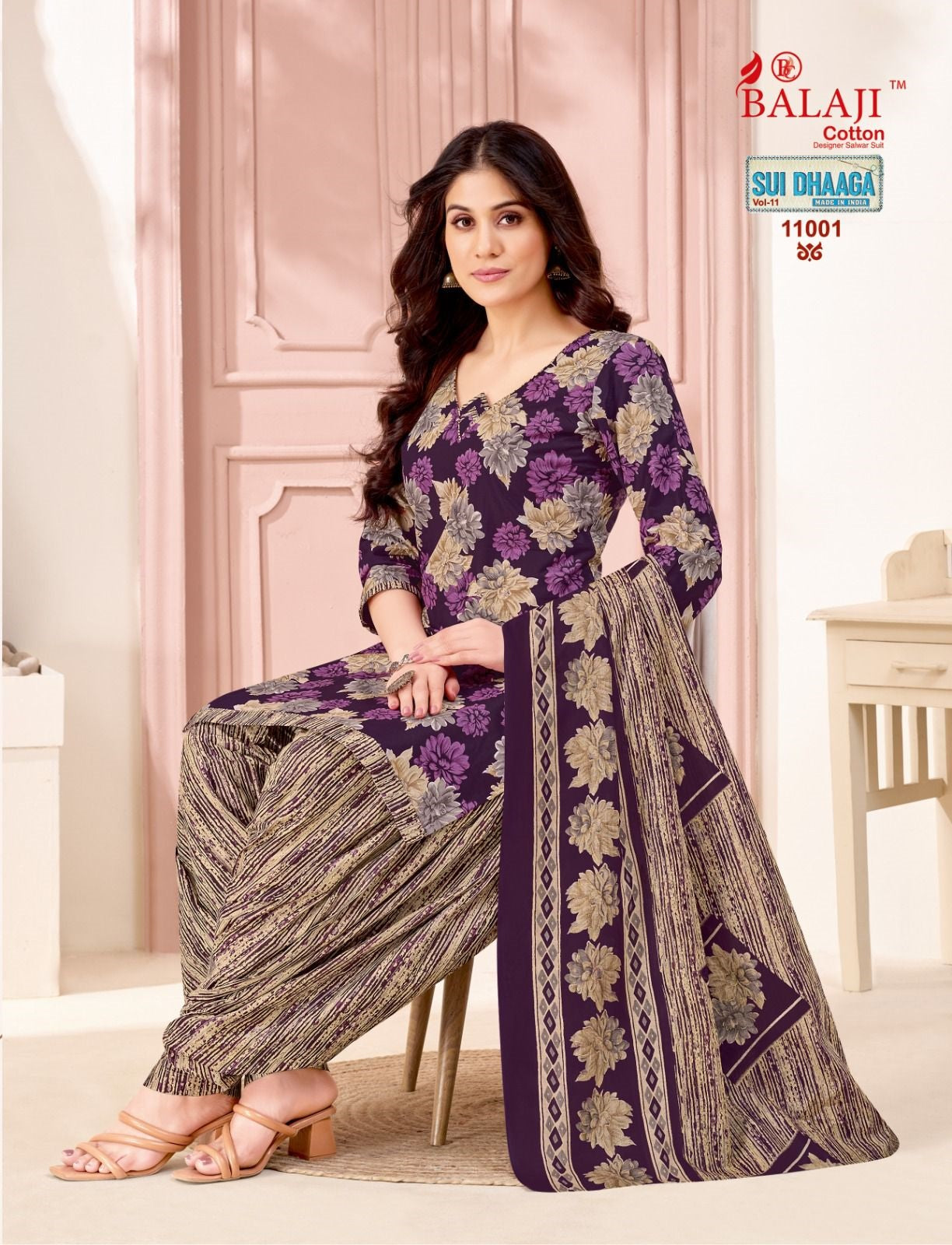 Sui Dhaaga Vol 11 Balaji Mix Cotton Cotton Dress Material Supplier India