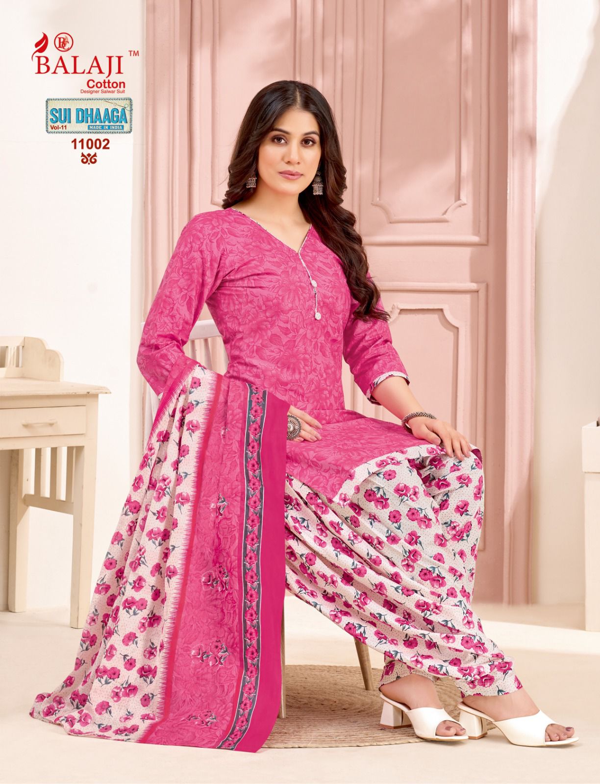 Sui Dhaaga Vol 11 Balaji Mix Cotton Cotton Dress Material Supplier India