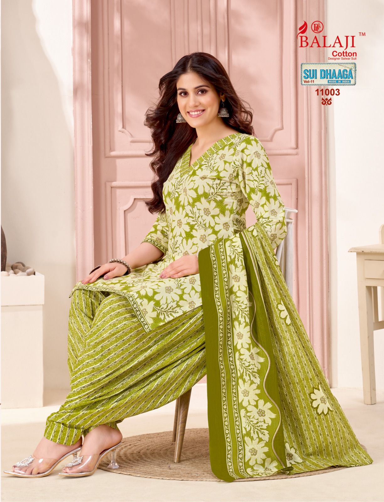 Sui Dhaaga Vol 11 Balaji Mix Cotton Cotton Dress Material Supplier India