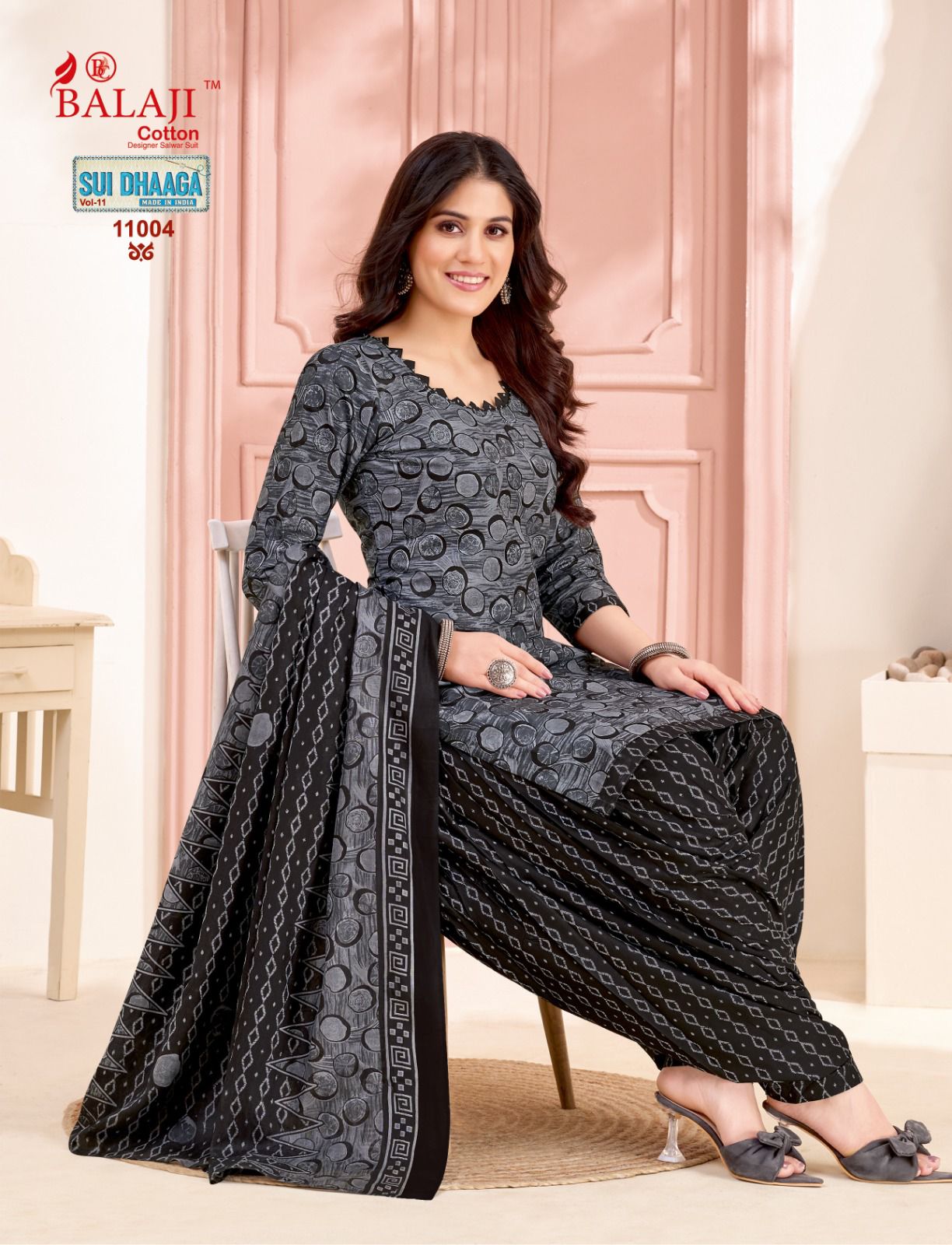 Sui Dhaaga Vol 11 Balaji Mix Cotton Cotton Dress Material Supplier India