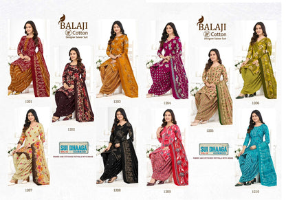 Sui Dhaaga Vol 12 Balaji Cotton Dress Material Wholesaler India