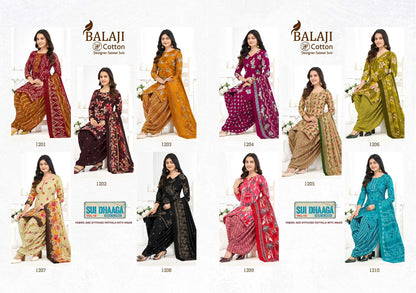 Sui Dhaaga Vol 12 Balaji Readymade Cotton Patiyala Suits Exporter Gujarat