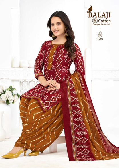 Sui Dhaaga Vol 12 Balaji Readymade Cotton Patiyala Suits Exporter Gujarat
