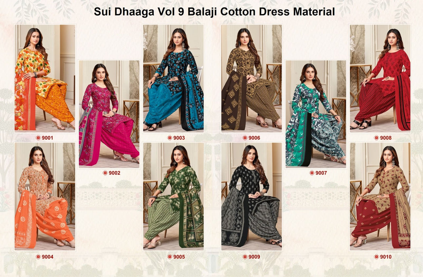 Sui Dhaaga Vol 9 Balaji Cotton Dress Material Exporter