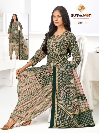 Sui Dhaga Vol 22 Suryajyoti Readymade Cotton Patiyala Suits Manufacturer Gujarat