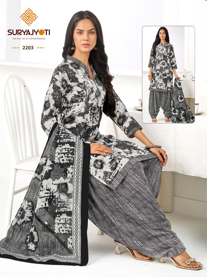 Sui Dhaga Vol 22 Suryajyoti Readymade Cotton Patiyala Suits Manufacturer Gujarat