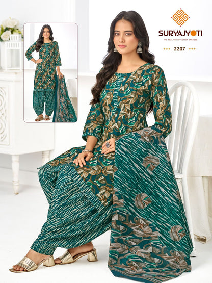 Sui Dhaga Vol 22 Suryajyoti Readymade Cotton Patiyala Suits Manufacturer Gujarat