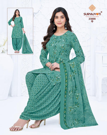 Sui Dhaga Vol 23 Suryajyoti Readymade Cotton Patiyala Suits Manufacturer India