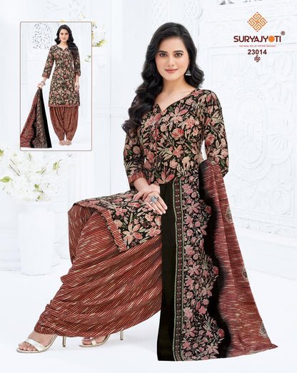 Sui Dhaga Vol 23 Suryajyoti Readymade Cotton Patiyala Suits Manufacturer India
