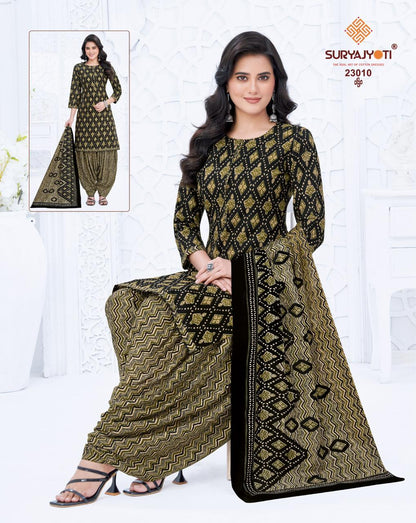 Sui Dhaga Vol 23 Suryajyoti Readymade Cotton Patiyala Suits Manufacturer India
