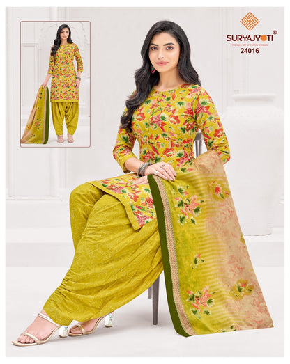 Sui Dhaga Vol 24 Suryajyoti Readymade Cotton Patiyala Suits Wholesale