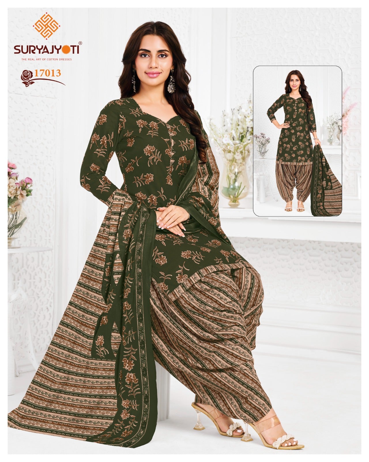 Sui Dhaga Vol 25 Suryajyoti Readymade Cotton Patiyala Suits Wholesale Price