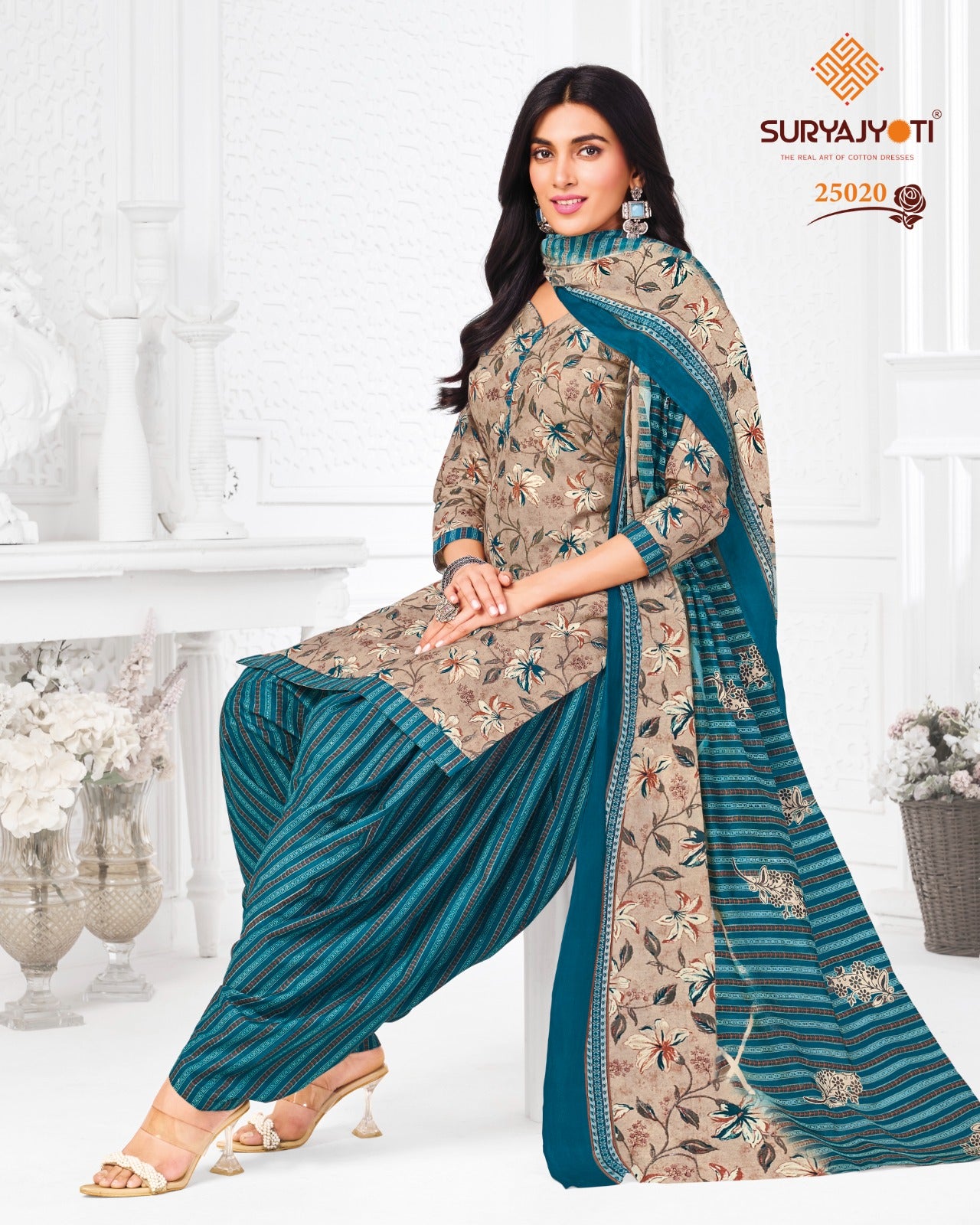 Sui Dhaga Vol 25 Suryajyoti Readymade Cotton Patiyala Suits Wholesale Price