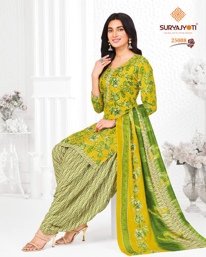 Sui Dhaga Vol 25 Suryajyoti Readymade Cotton Patiyala Suits Wholesale Price