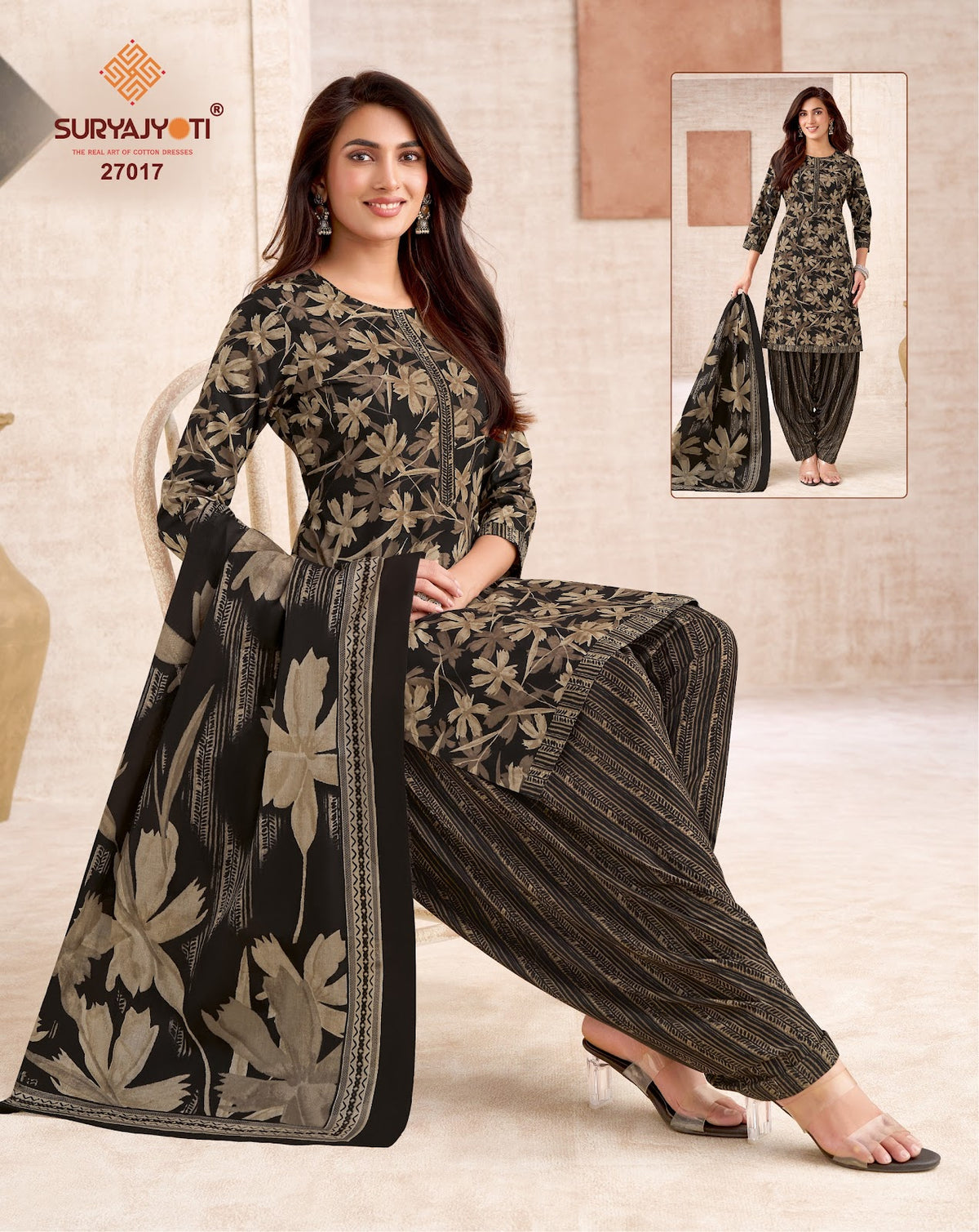 Sui Dhaga Vol 27 Suryajyoti Readymade Cotton Patiyala Suits Wholesale