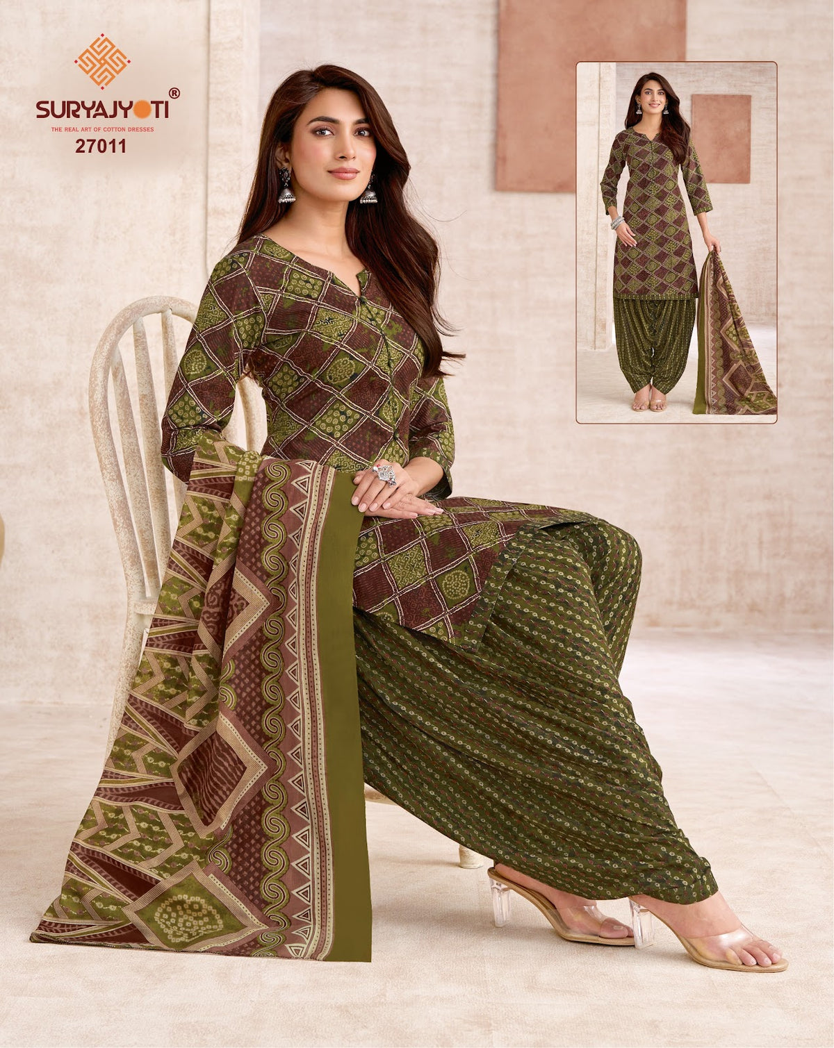 Sui Dhaga Vol 27 Suryajyoti Readymade Cotton Patiyala Suits Wholesale