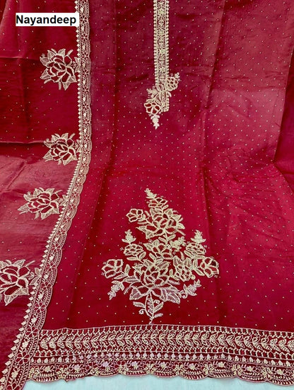 Sujata Nayandeep Silk Salwar Suits Manufacturer Ahmedabad