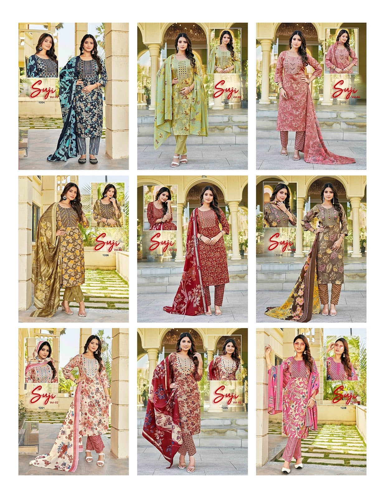 Suji Vol 2 Value Plus Two Tone Rayon Readymade Pant Style Suits Exporter