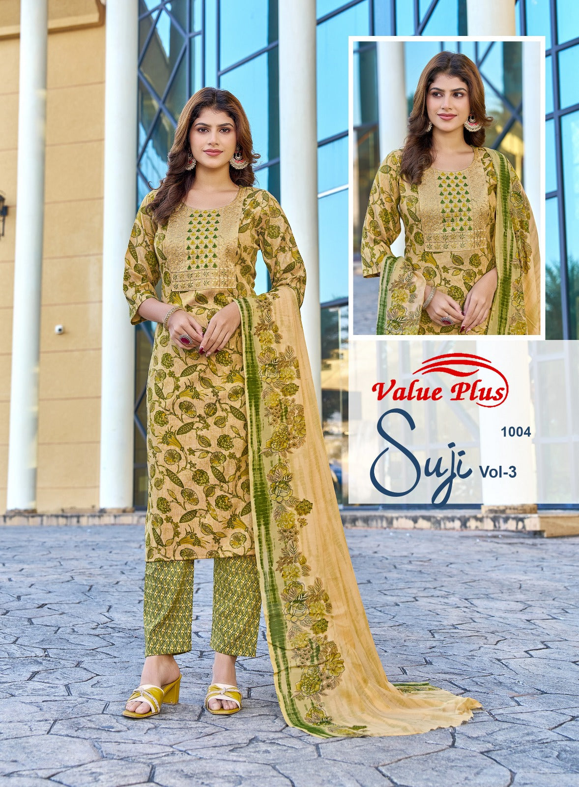 Suji Vol 3 Value Plus Two Tone Rayon Readymade Pant Style Suits Wholesale Price
