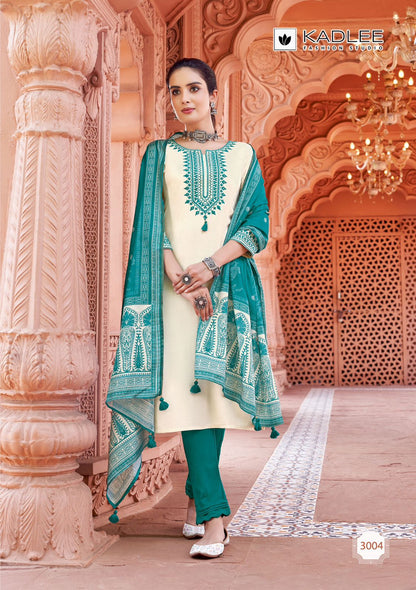 Sukanya Kadlee Heavy Rayon Readymade Pant Style Suits Wholesale