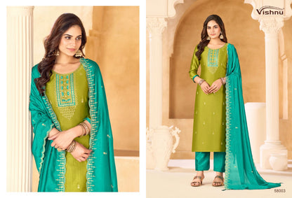 Sukanya Vishnu Impex Vichitra Silk Pant Style Suits Manufacturer Ahmedabad