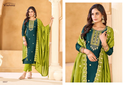 Sukanya Vishnu Impex Vichitra Silk Pant Style Suits Manufacturer Ahmedabad