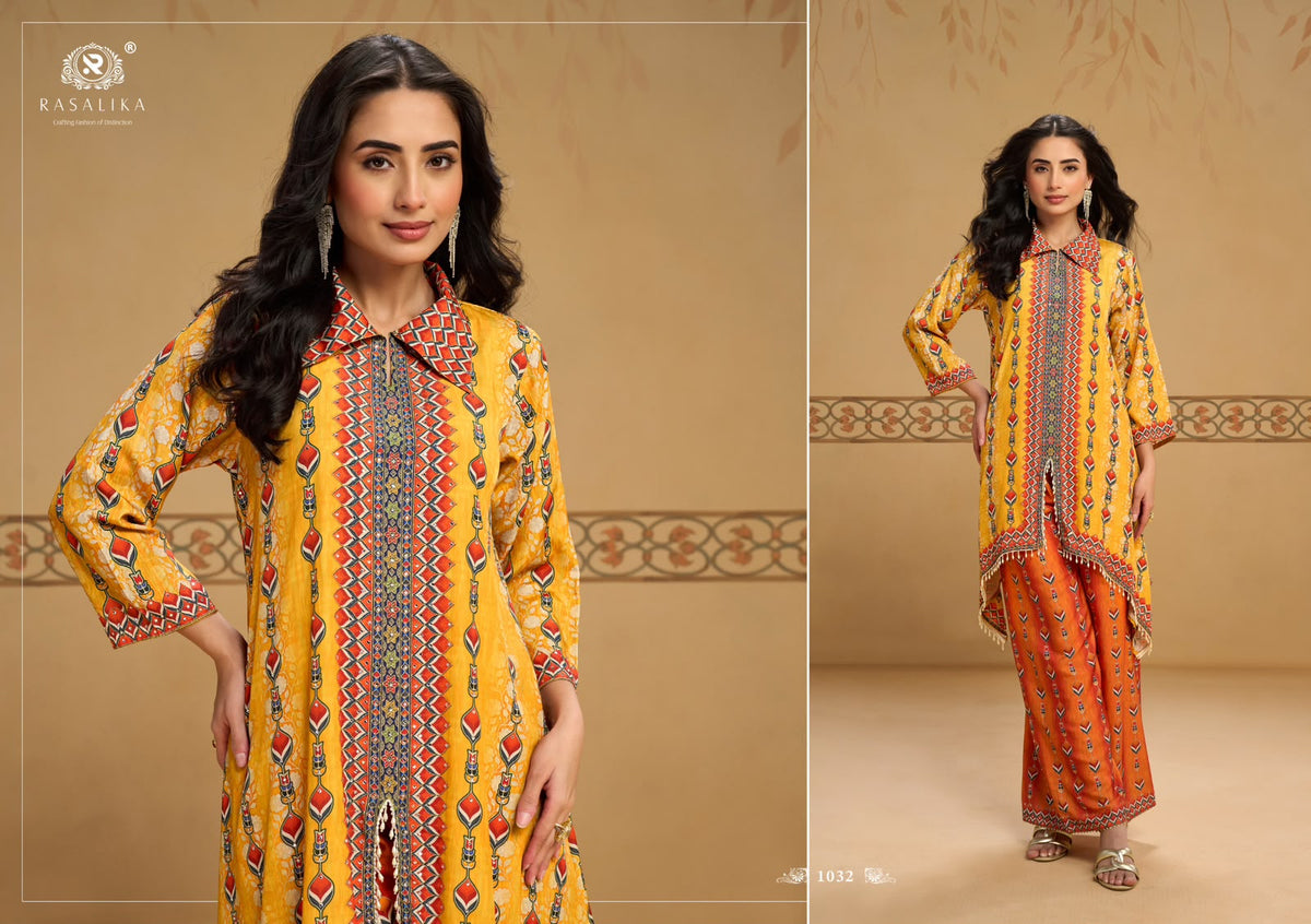 Sukh Rasalika Crape Silk Co Ord Set Supplier Gujarat