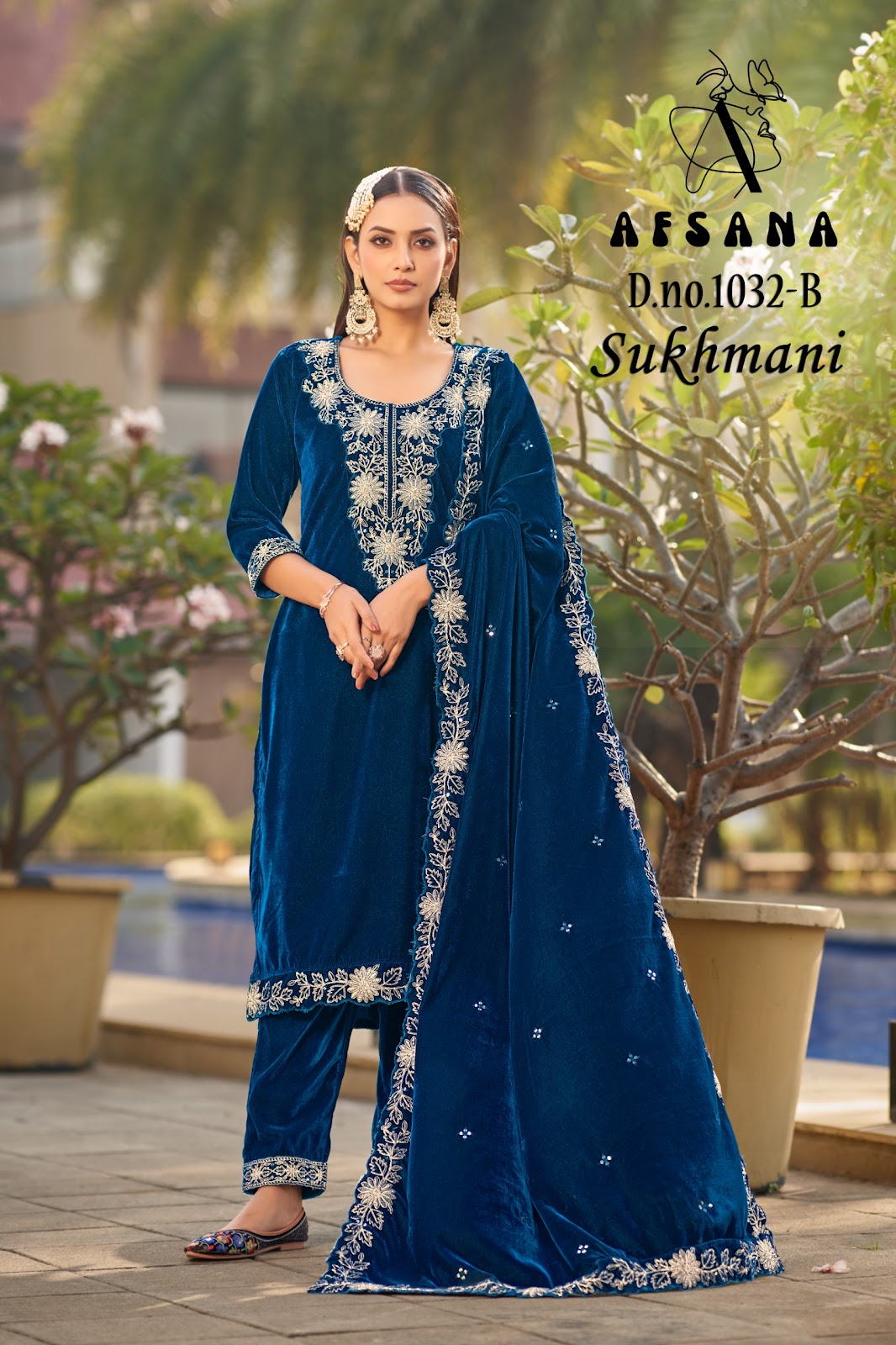 Sukhmani 1032 Afsana Readymade Velvet Suits Manufacturer India