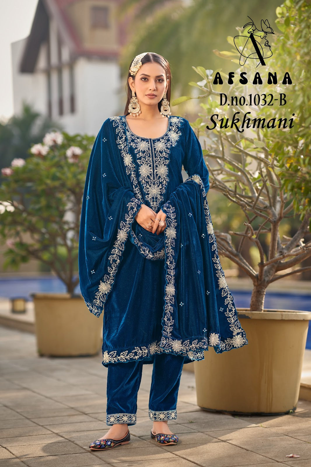 Sukhmani 1032 Afsana Readymade Velvet Suits Manufacturer India