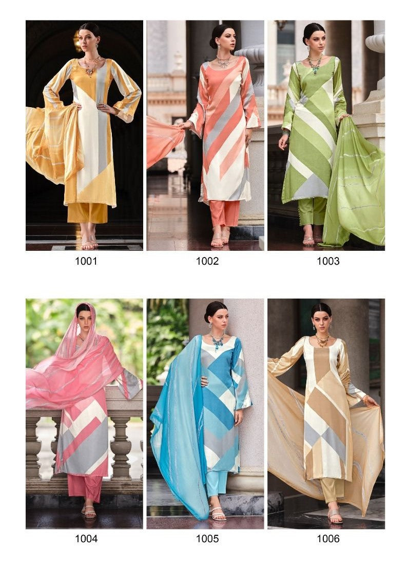 Suki Yesfab Cotton Satin Pant Style Suits