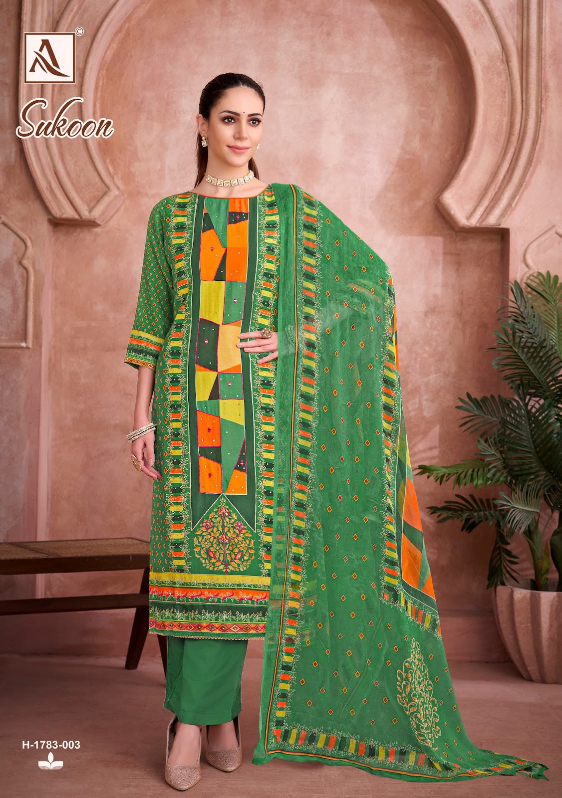 Sukoon Alok Viscose Muslin Karachi Salwar Suits Wholesaler India