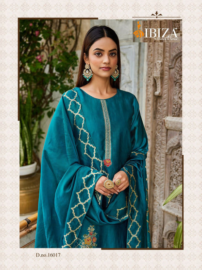 Sukoon Ibiza Banglori Silk Pant Style Suits Supplier India