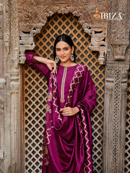 Sukoon Ibiza Banglori Silk Pant Style Suits Supplier India