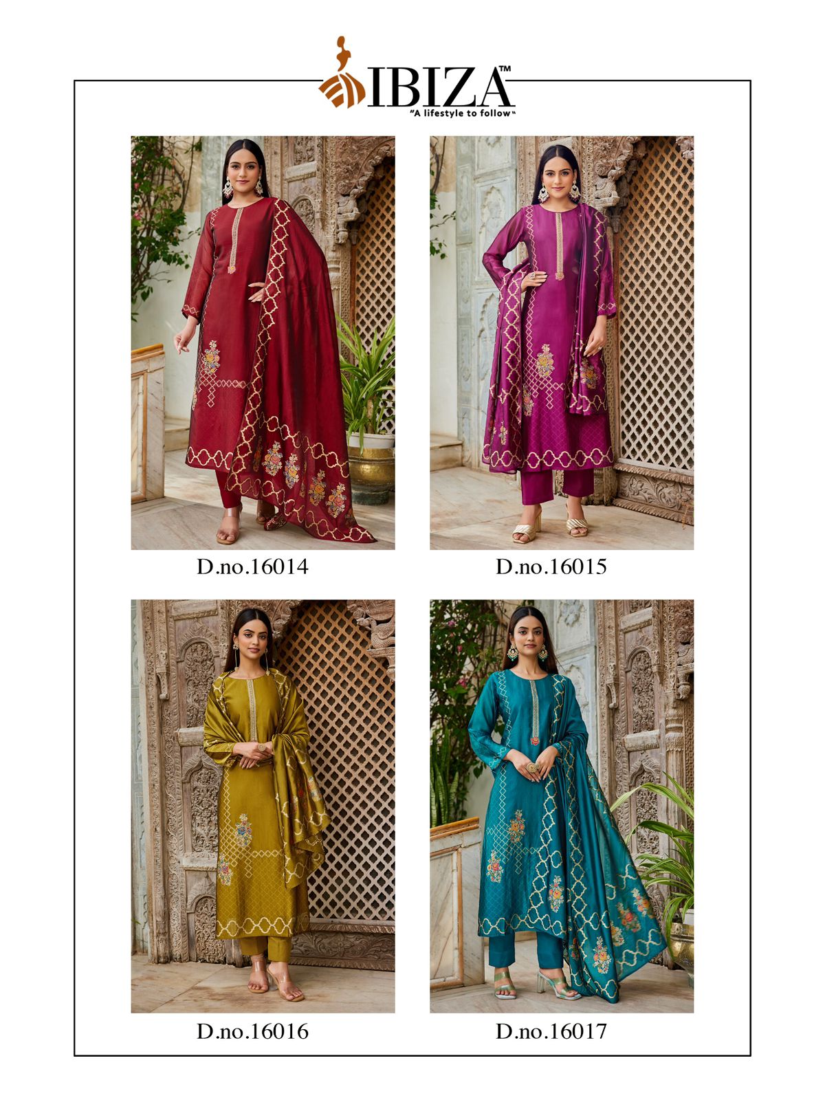 Sukoon Ibiza Banglori Silk Pant Style Suits Supplier India