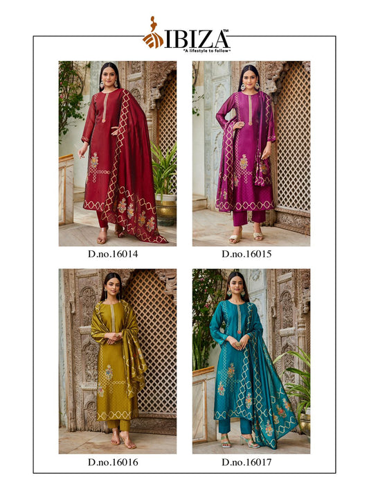 Sukoon Ibiza Banglori Silk Pant Style Suits Supplier India