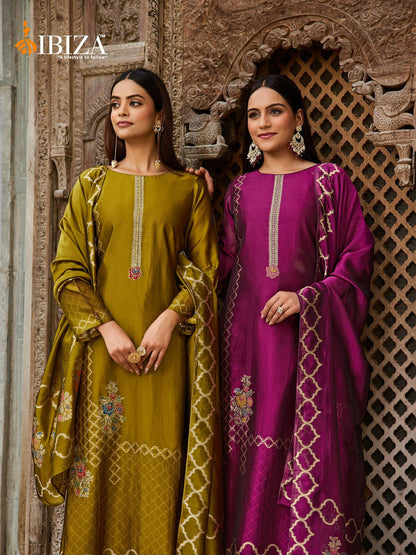 Sukoon Ibiza Banglori Silk Pant Style Suits Supplier India