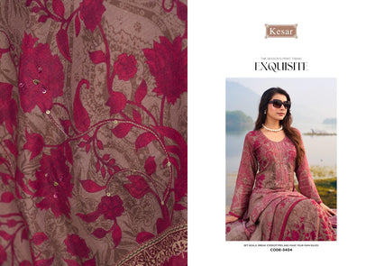 Sukoon Kesar Viscose Muslin Pant Style Suits Wholesaler